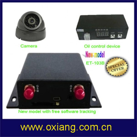 Real-Time GPS Car Vehicle Tracker with Camera Monitor, Oil Control Device
