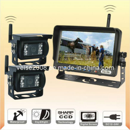 Rear View Camera System with 7inch Wireless Digital Monitor for Horse Trailer (Model: DF-7260112)