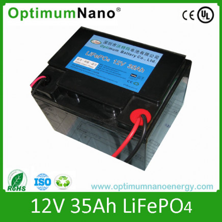 Rechargeable Lithium Battery Pack for UPS with CE RoHS 12V 35ah