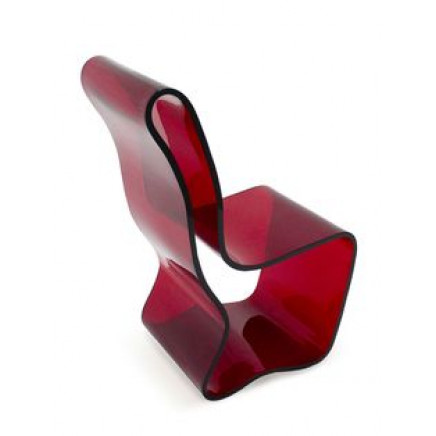 Red Cheap Acrylic Dining Chair Sale