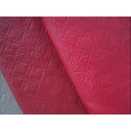 Red PU Material Leather Mg40