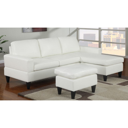 Reversible Sectional Leather Sofa (L. A17)