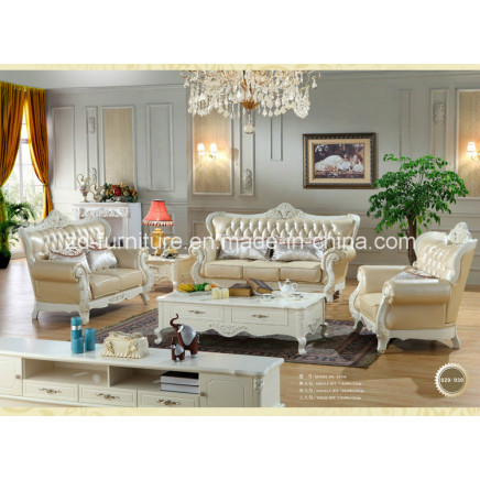 Royal Leather Sofa Home Furniture for Living Room (SQL-6193)