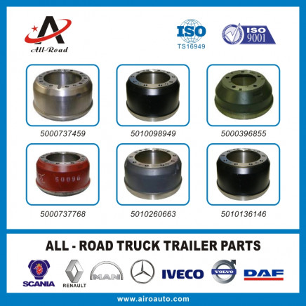 Rvi Truck Brake Drum 5000737459 5010098949 5000396855 5000737768 5010260663 5010136146