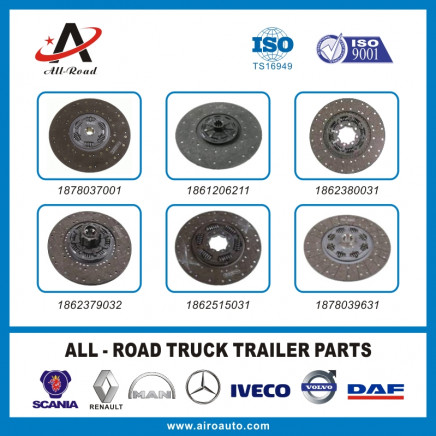 Rvi Truck Clutch Disc 1878037001 1861206211 1862380031 1862379032 1862515031 1878039631