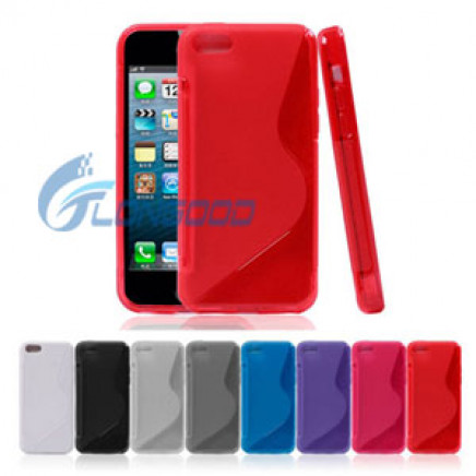 S TPU Silicone Soft Rubber Cover Case for iPhone 5c