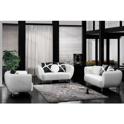 Salon Furniture Upholstered Double Loveseats Office Sofa Set (JP-sf-215)