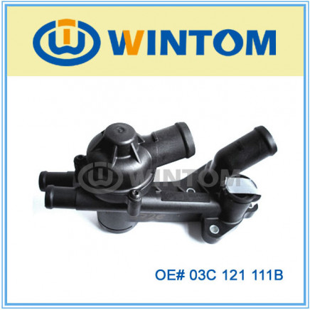 Sbc/Bbc Chrome Water Neck Thermostat Housing 03c 121 111b Outlet Vw