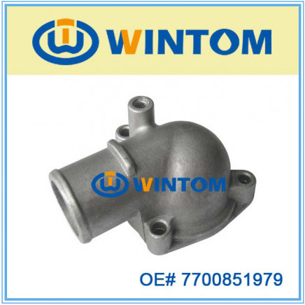 Sbc/Bbc Chrome Water Neck Thermostat Housing 7700851979 Outlet for Peugeot