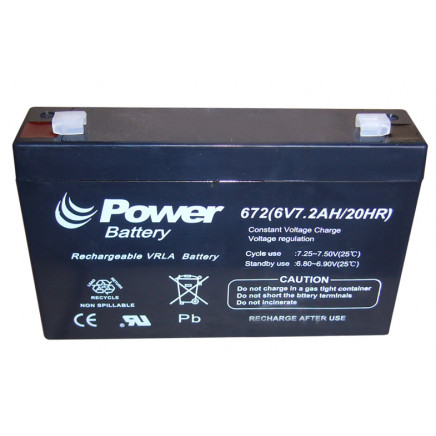 Sealed Lead Acid Battery 6V 7.2ah SLA Battery
