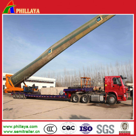 Semi Low Bed Trailer for Transporting Wind Turbin Blade