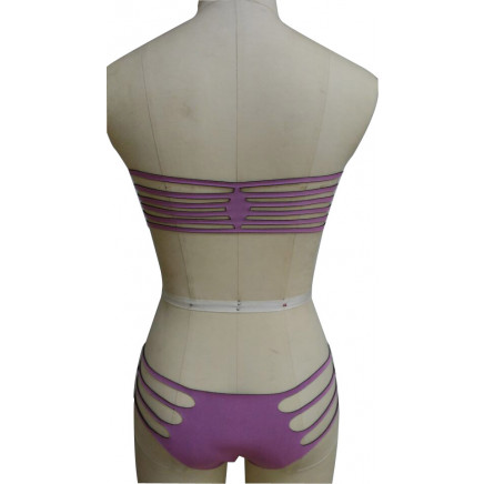 Sexy Neoprene Bandeaus Bikini Beachwear Swimwear