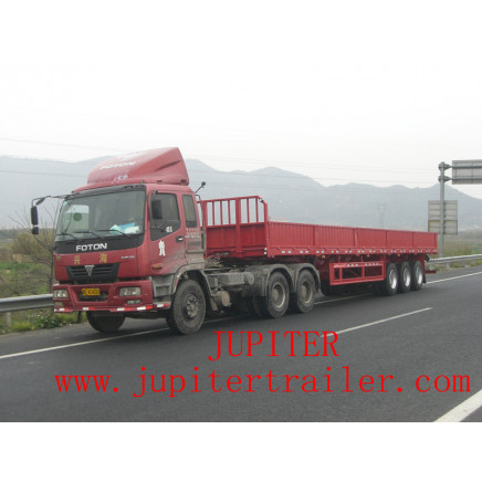 Side Wall Dropside Three Axle Semi Trailer 2 (FTW9391)