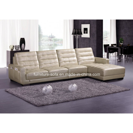 Simple Design Chinese Style Sectional Leather Sofa (B47)