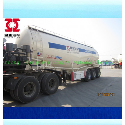 Single Compartment 28 Cubic Bulk Cement Tanker Semi Trailer