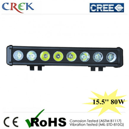 Single Row Black Housing 15.5'' Inch 80W LED Light Bar (CK- BC10810B)