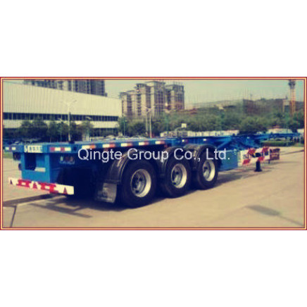 Skeleton Container Transport Semi Trailer with 3 Axles (QDT9400TJZG)