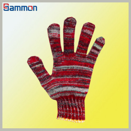 Sm1045 Colorful Red Cotton Gloves