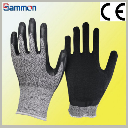 Sm1051 CE Knife-Resistant Latex Coated Gloves