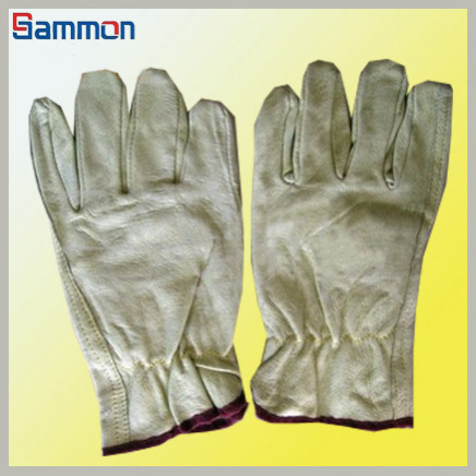 Sm1062 Full Pig Grain Leather Driver's Gloves