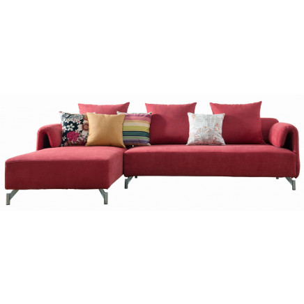 Small Corner Sofa for Living Room, Modern Fabric Corner Sofa