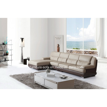 Small House Furniture Leather Sofa Set with Couch (SO64)