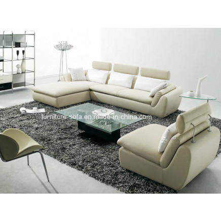 Small Size Armless Leather Sofa (S042)