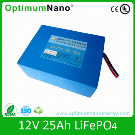 Smaller Battery LiFePO4 12V 25ah Battery for Lawn Light