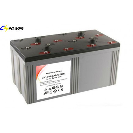 Solar Deep Cycle Gel Battery 2V3000ah for Power System