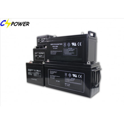 Solar Rechargeable Gel Battery 12V 2V 6V