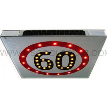 Solar Speed-Limit and Warning Sign