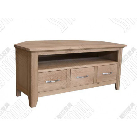Solid Oak Corner TV Unit, Wooden TV Stands (CO5114)