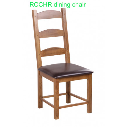 Solid Oak Dining Chair with PU Seat/Wood Chair/Wooden Furniture