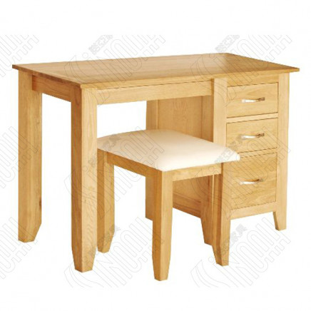Solid Oak Dressing Table, Dressing Table and Chairs