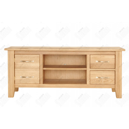 Solid Oak Wooden TV Stand, TV Unit