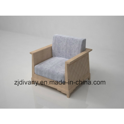 Solid Wood Single Sofa
