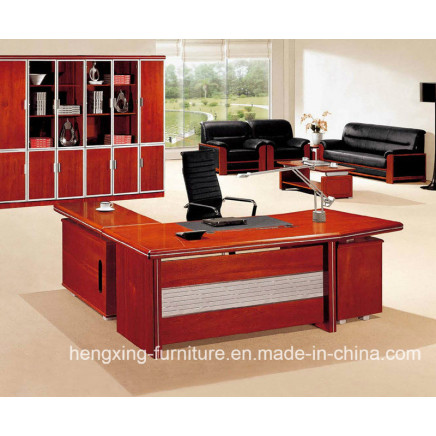Solid Wood Veneer Executive Table / Modern Manager Boss Desk /Chinese Office Furniture