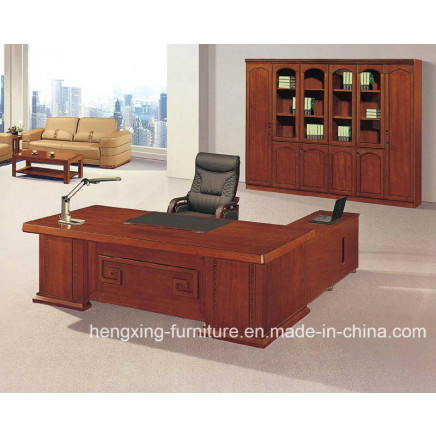 Solid Wood Veneer Executive Table / Modern Manager Boss Desk /Chinese Office Furniture