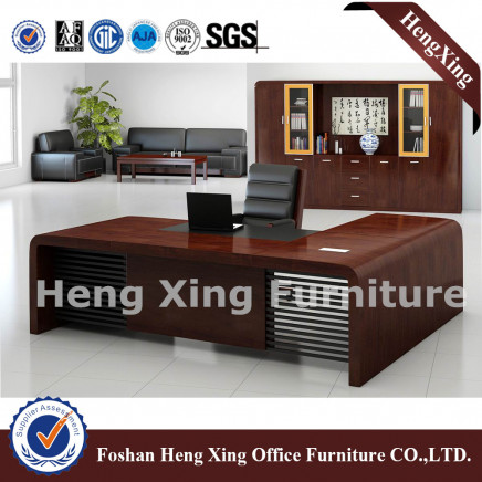 Solid Wood Vernnr Office Executive Table Boss Table Hx-Rd027