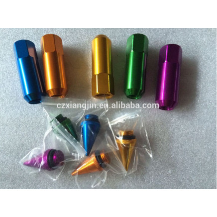 Spiked Aluminum Racing Car 90mm Extended Lug Nuts