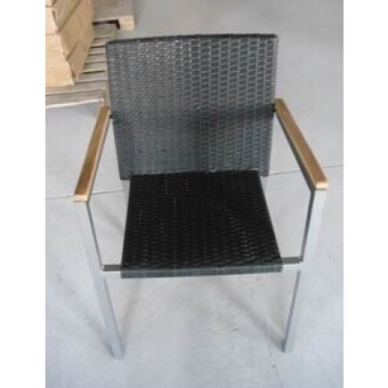 Stackable Aluminum Rattan Chair for Hotel and Restaurant