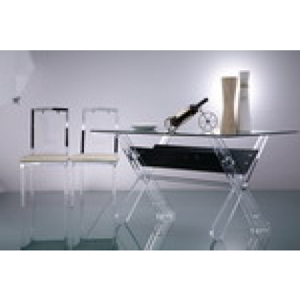 Stainless Steel Acrylic Dining Furniture