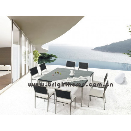 Stainless Steel Outdoor Patio Wick Rattan Furniture (BP-312)