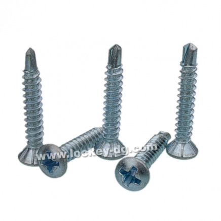 Steel Self Drilling Screw/Tek Screw with Pan Head/Flat Head