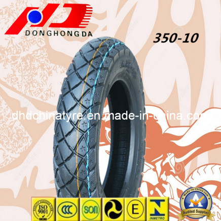 Straight Horizontal Groove Pattern Design 350-10 Motorcycle Tire