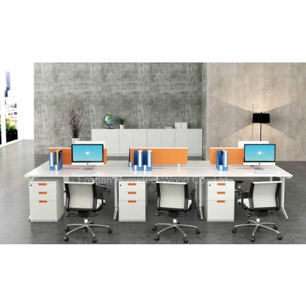 Straight Shaped Wooden Office Modular Workstation Table (HF-YZH006)