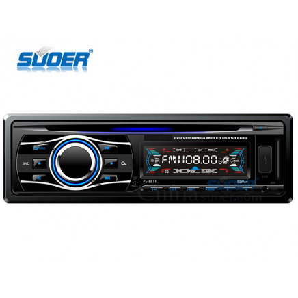 Suoer 1 DIN Car DVD Player Car Multimedia DVD Player with CE&RoHS (SE-DV-8511)