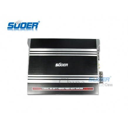 Suoer 4 Channel 800W Power Car Amplifier Digital Audio Amplifier (TL-4A50A)