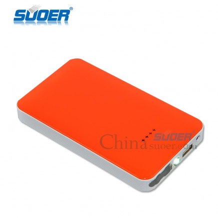 Suoer Car Emergency Power Bank 8000mAh Car Jump Starter Power Bank 12V Epower for Car (8000mAh (Orange))