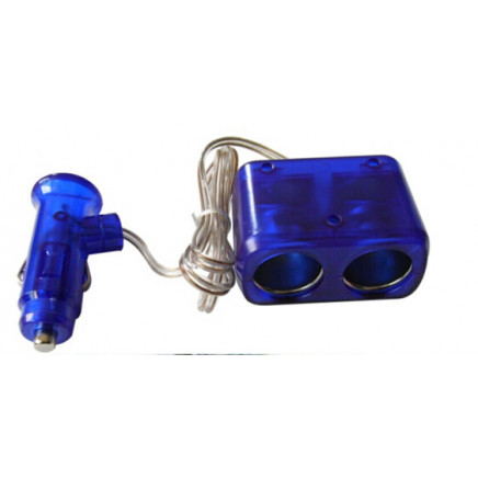 Suoer Factory Direct Sale DC 12V Double Socket Car Cigarette Lighter Car Charger Adapter (WF-0097-1)